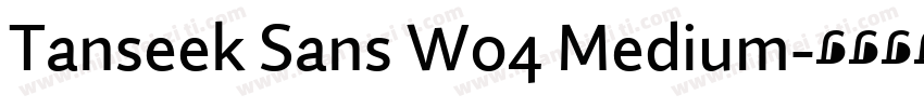 Tanseek Sans W04 Medium字体转换